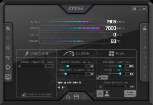 MSI Afterburner - Screenshot 1